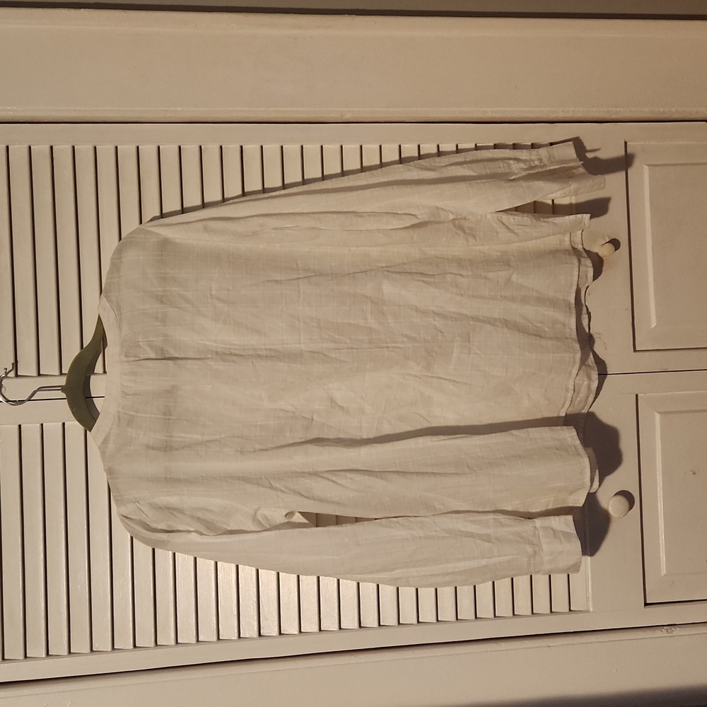 ANN TAYLOR LOFT "THE SOFTENED" WHITE SHIRT SIZE LARGE NWT - Picture 5 of 5